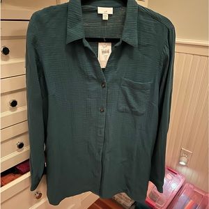 Brand new with tags - cotton blouse in gorgeous Marine Blue.